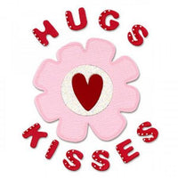 Sizzix Bigz Die - Phrase, Hugs & Kisses w/Flower