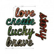 Sizzix - Sizzlits - Tim Holtz - Shadow Script #1