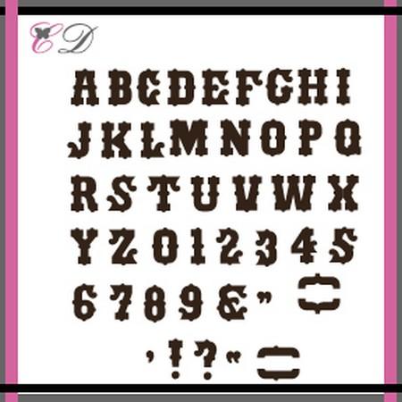 Cheapo Dies - Font - Western