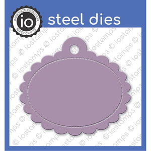 Impression Obsession - Dies - DIE1196-P Scalloped Oval Tag