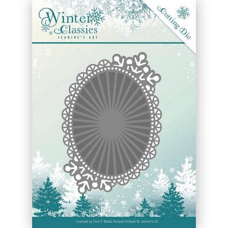 Jeanine's Art - Dies - Winter Classics - Mirror Oval