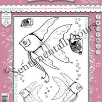 Sentimentally Yours - Clear Stamps - Angel Fish