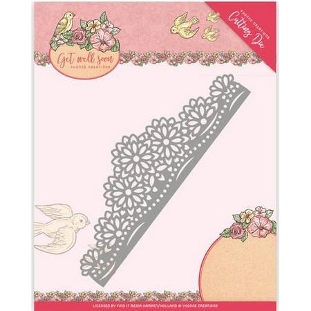 Yvonne Creations - Dies - Get Well Soon - Flower border